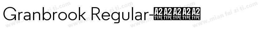 Granbrook Regular字体转换